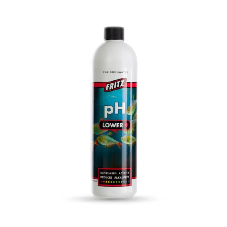 Fritz pH Lower, aquarium pH reducer, lower aquarium alkalinity, buffered pH adjuster, safe pH lower, freshwater pH down, marine pH lower, gradual pH adjuster, plant tank pH control, reef-safe pH reducer
